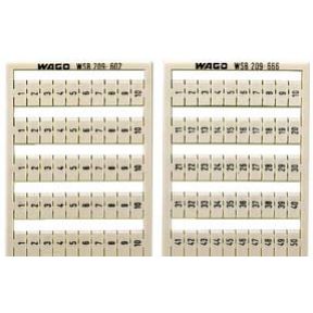 Oznaczniki WSB 10x 61-70 biały 249-602 /5szt./ WAGO (249-602)